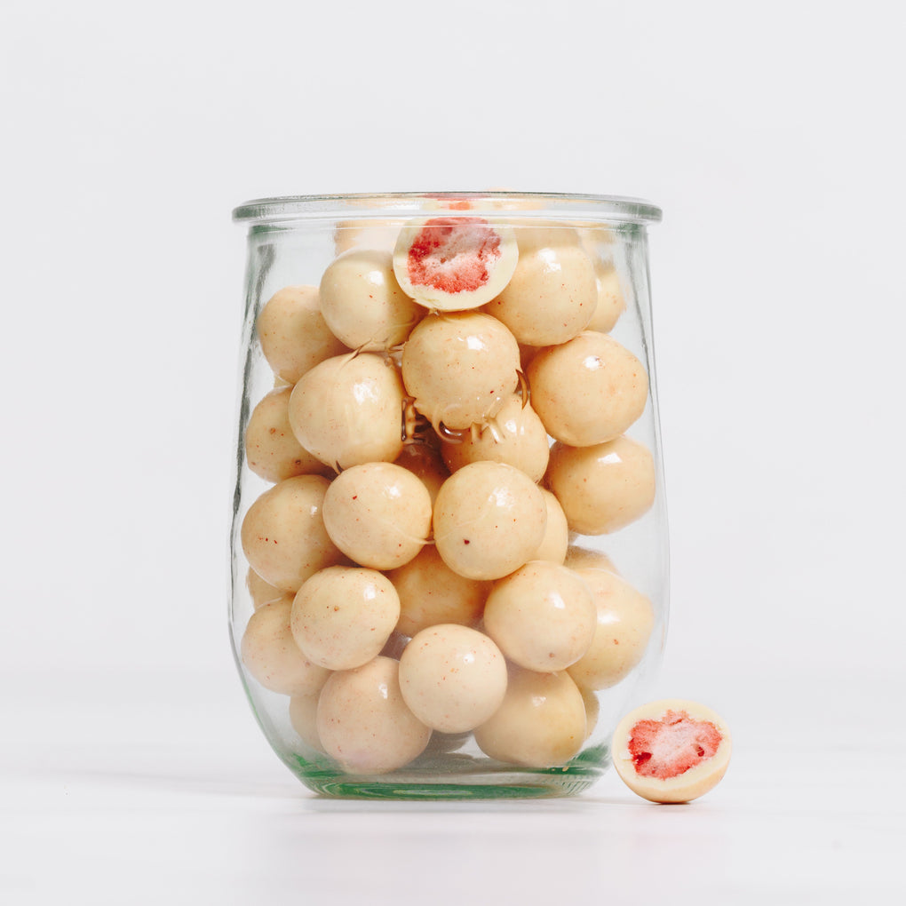 White Chocolate Freeze Dried Strawberries
