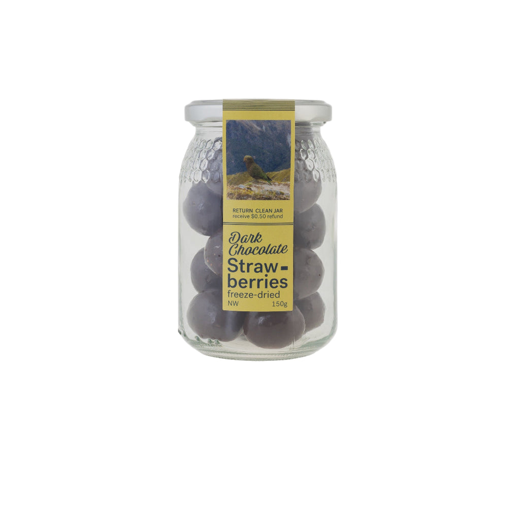 Nature Chocolate Jar - Dark Chocolate Freeze Dried Strawberry - Regular