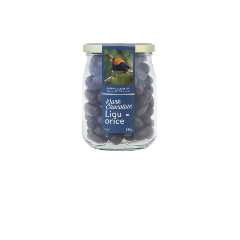 Nature Chocolate Jar - Dark Chocolate Liquorice - Large