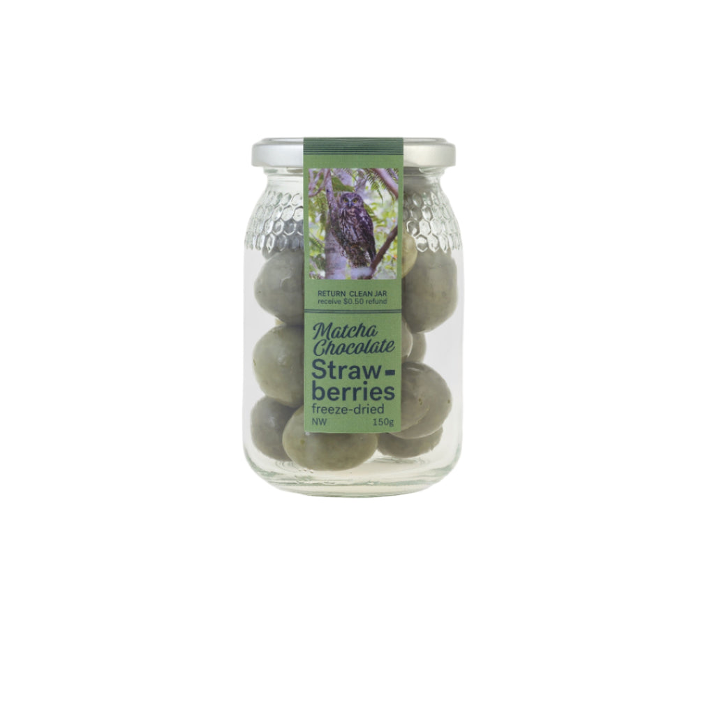 Nature Chocolate Jar - Matcha Freeze Dried Strawberry - Regular