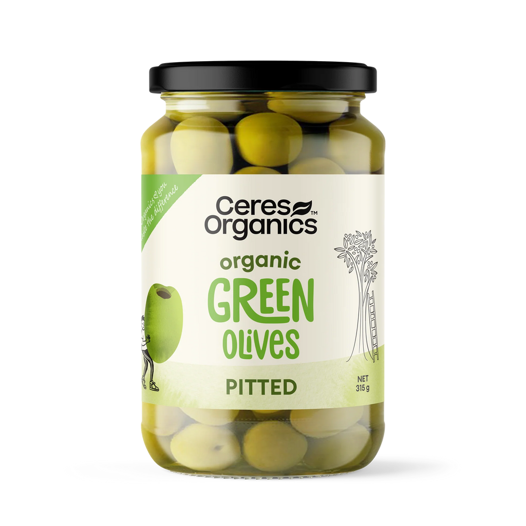 Ceres Pitted Green Olives Organic GoodFor
