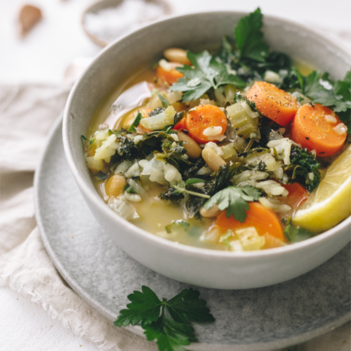 Lemony Kale & White Bean Soup – GoodFor