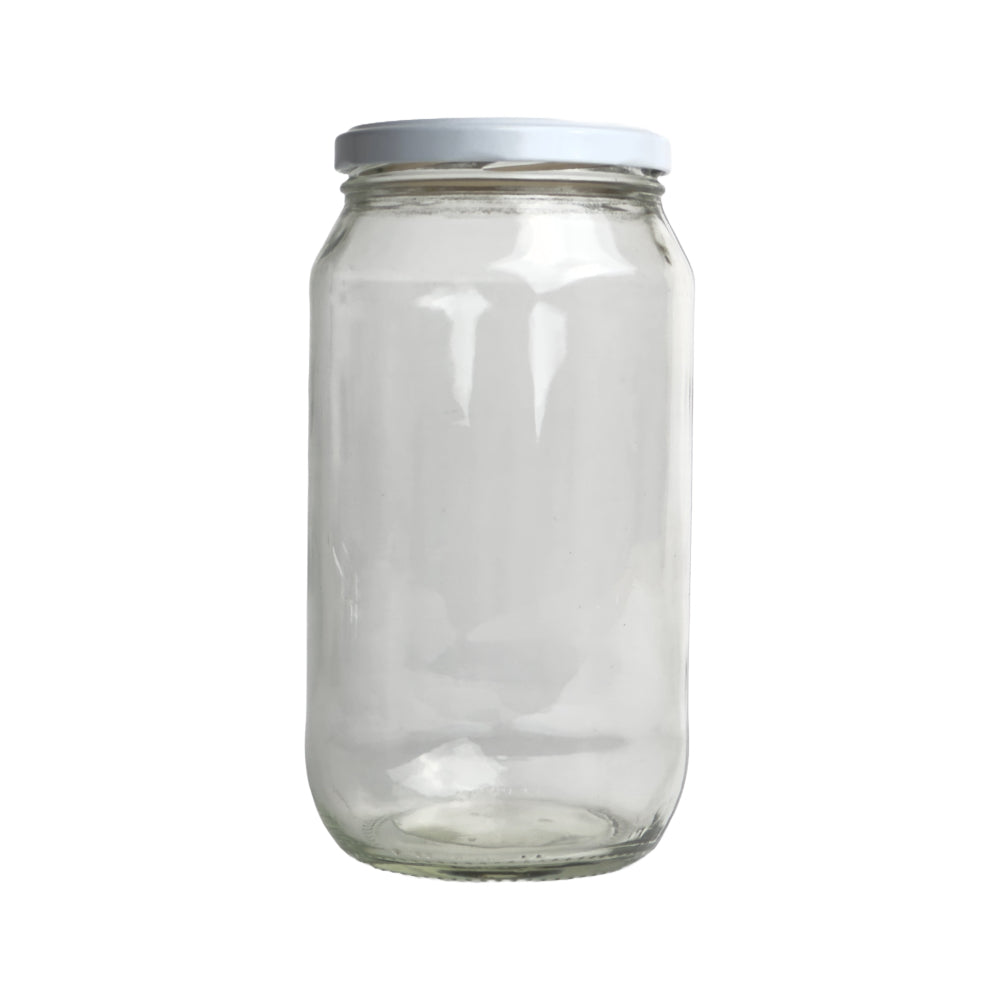 White Lid Jar - 1L