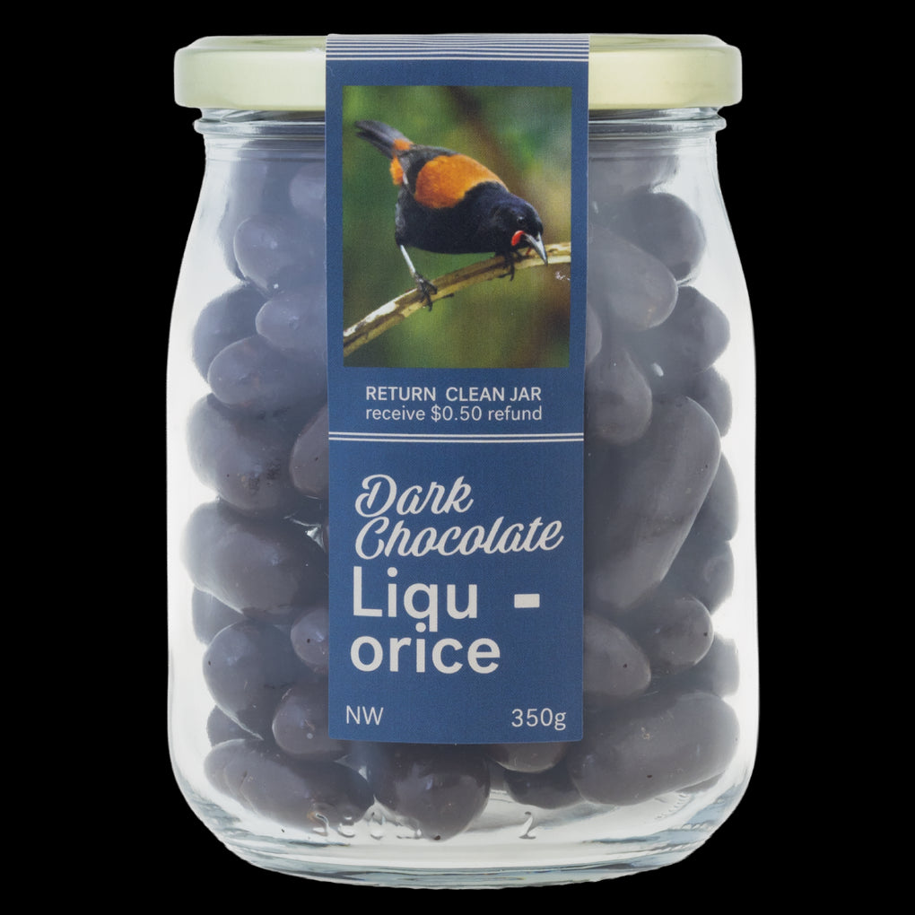 Nature Chocolate Jar - Dark Chocolate Liquorice - Large