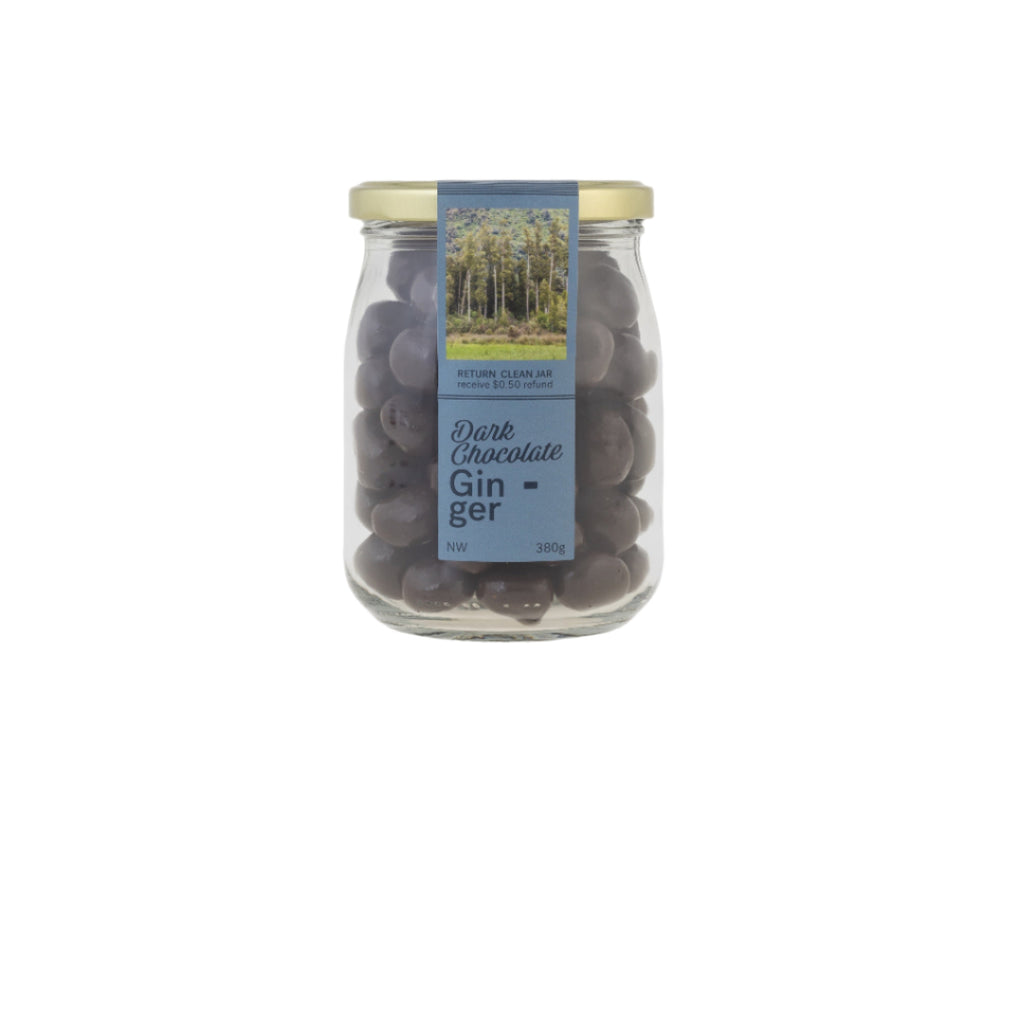Nature Chocolate Jar - Dark Chocolate Ginger - Large