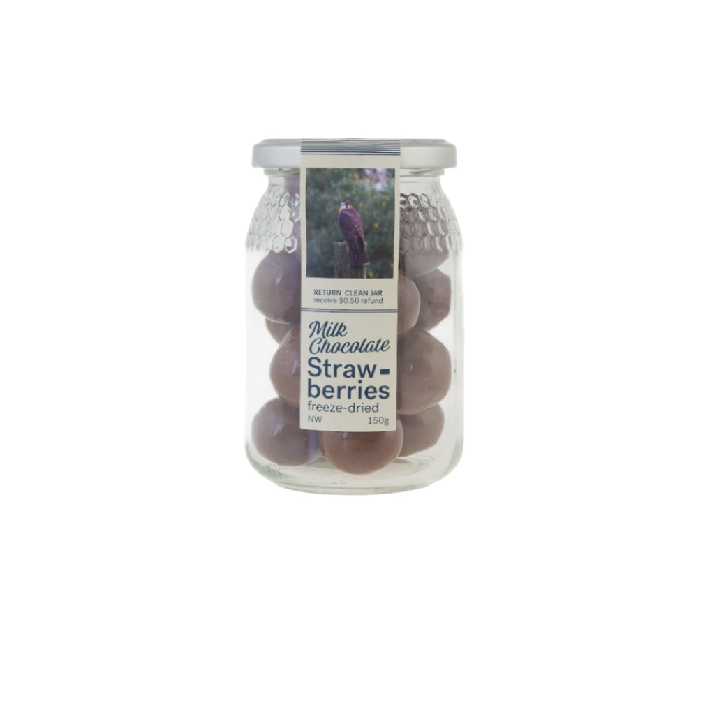 Nature Chocolate Jar - Milk Chocolate Freeze Dried Strawberry - Regular