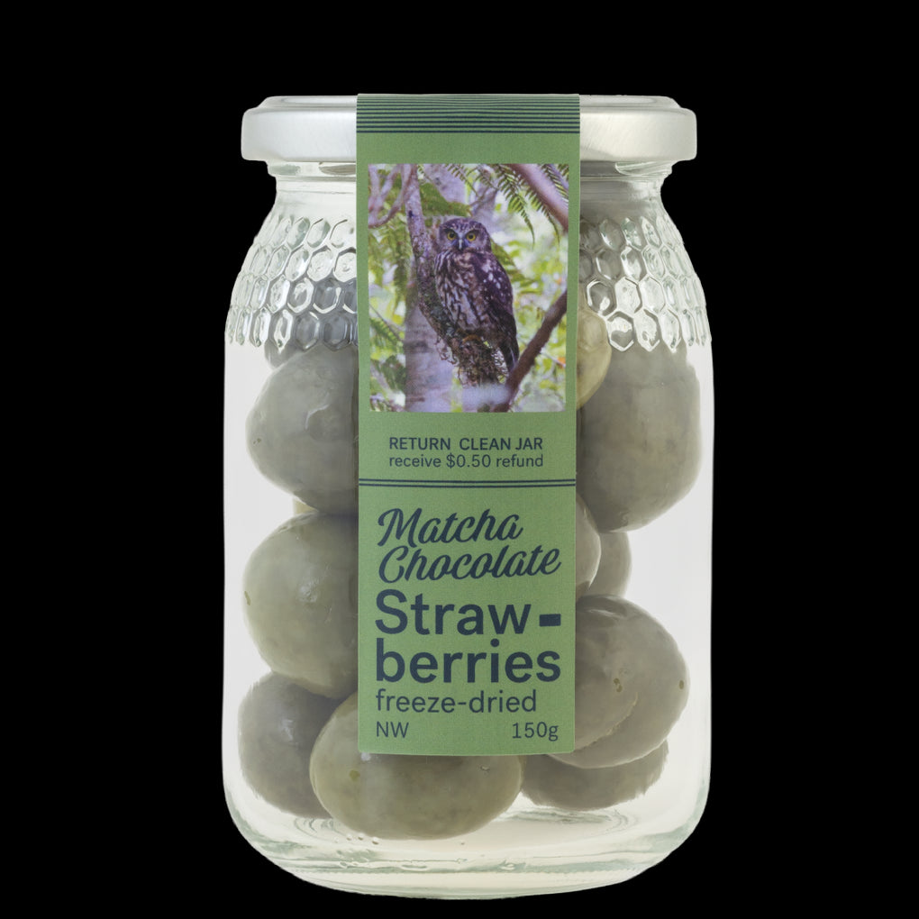 Nature Chocolate Jar - Matcha Freeze Dried Strawberry - Regular