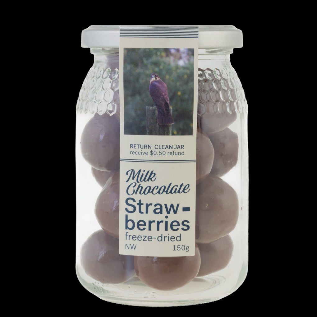 Nature Chocolate Jar - Milk Chocolate Freeze Dried Strawberry - Regular