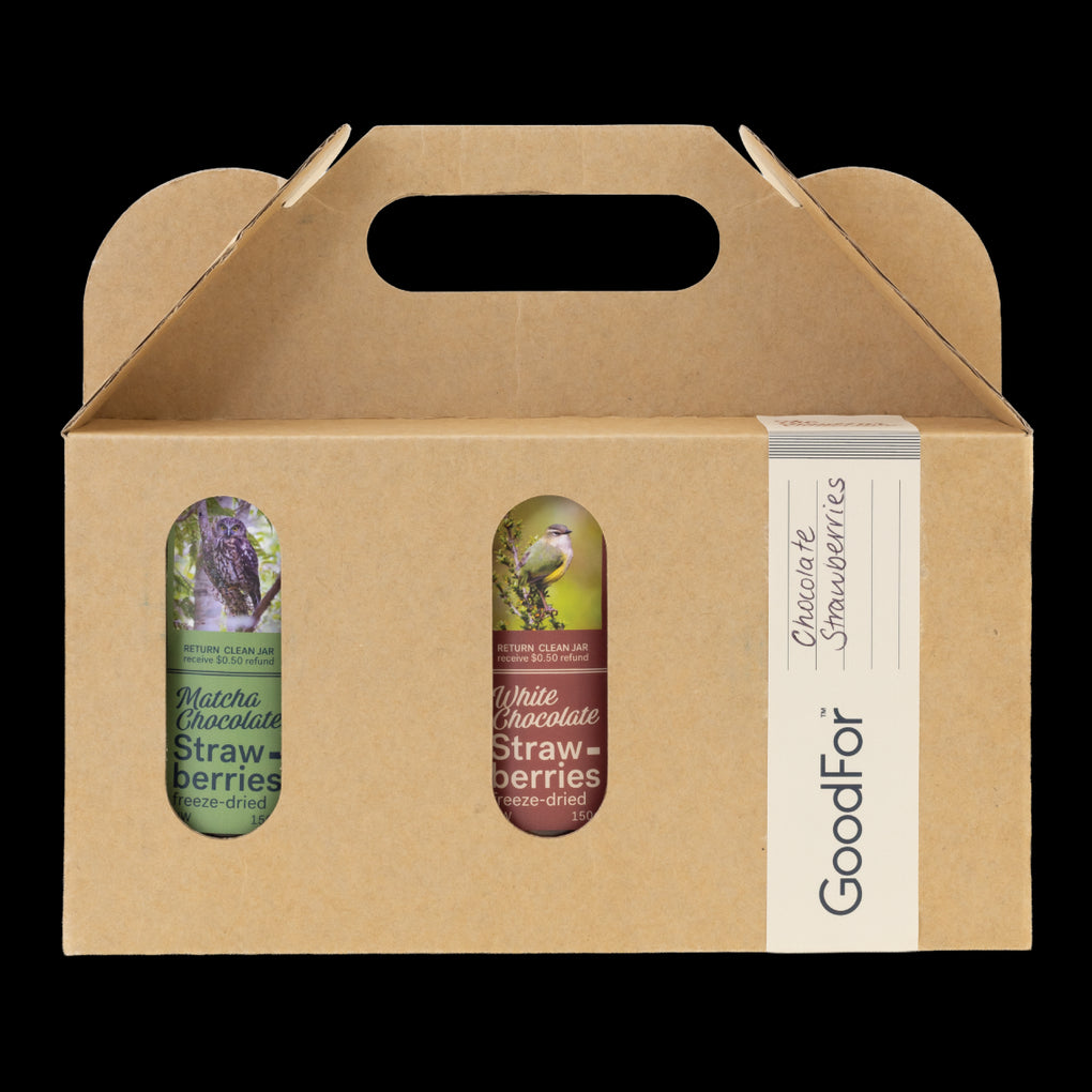 Three Chocolate Strawberry Jar Box - Regular