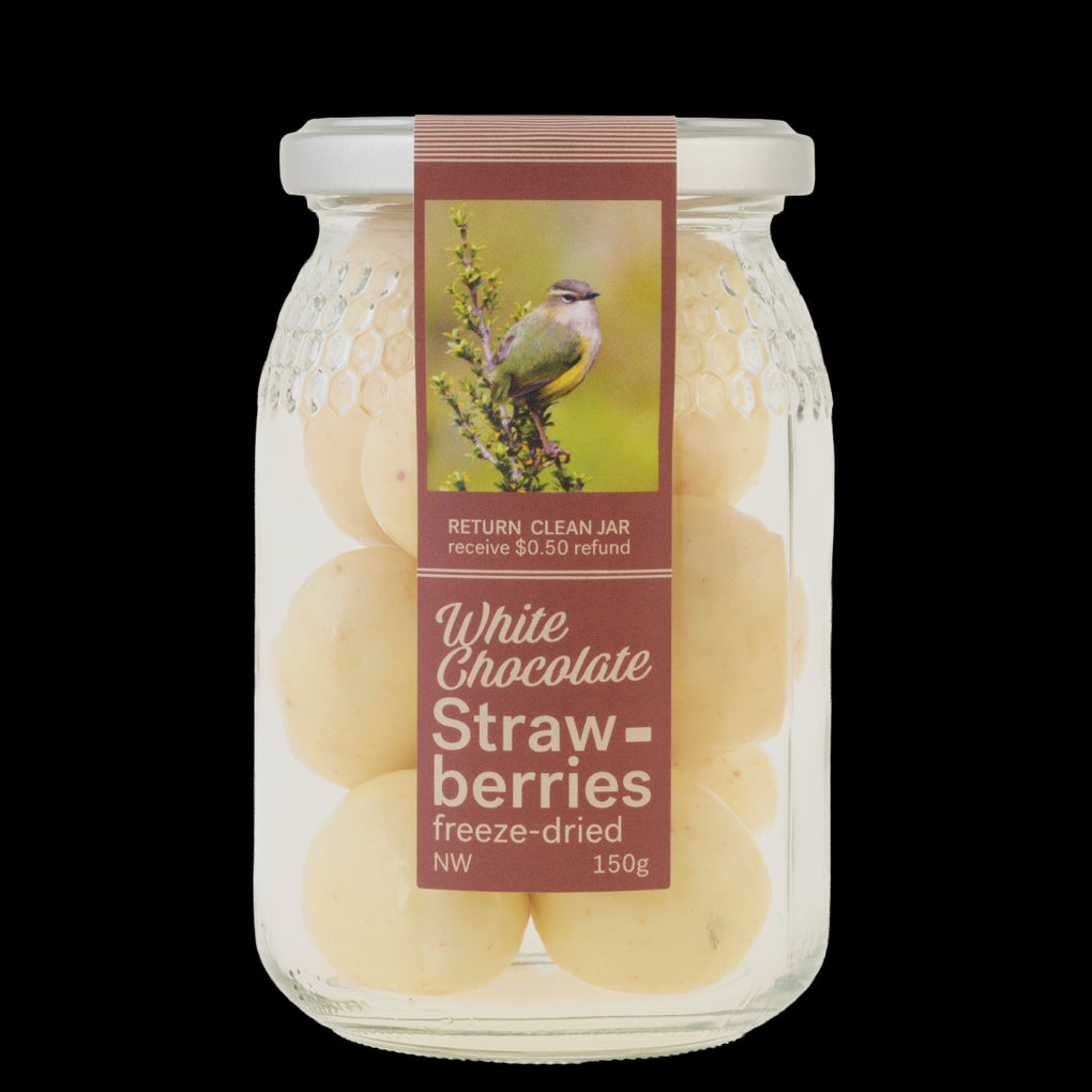 Nature Chocolate Jar - White Chocolate Freeze Dried Strawberry - Regular